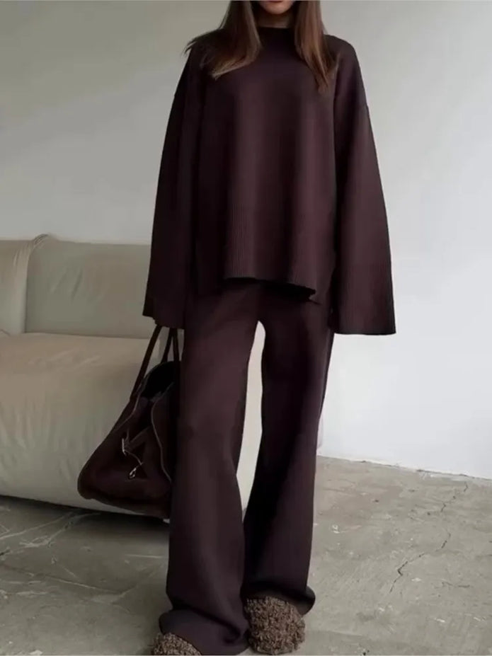 Alicja | Damski Dzianinowy Zestaw Dwuczęściowy Odzież damska Warschau Fashion