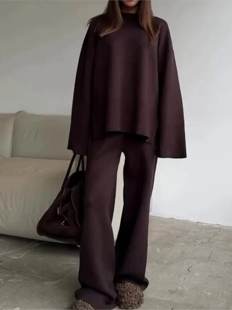 Alicja | Damski Dzianinowy Zestaw Dwuczęściowy Odzież damska Warschau Fashion