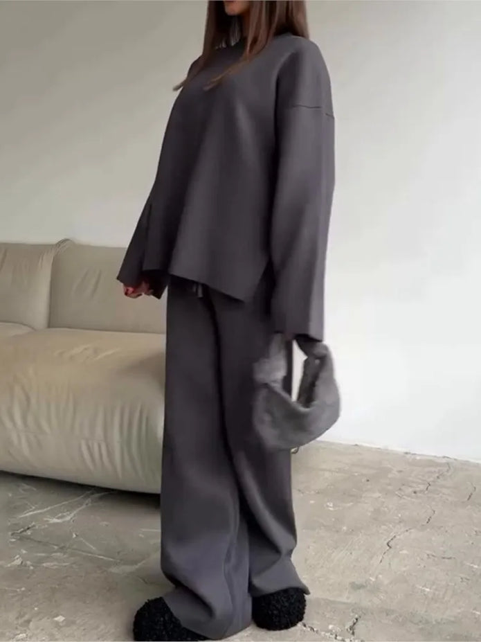 Alicja | Damski Dzianinowy Zestaw Dwuczęściowy Odzież damska Warschau Fashion