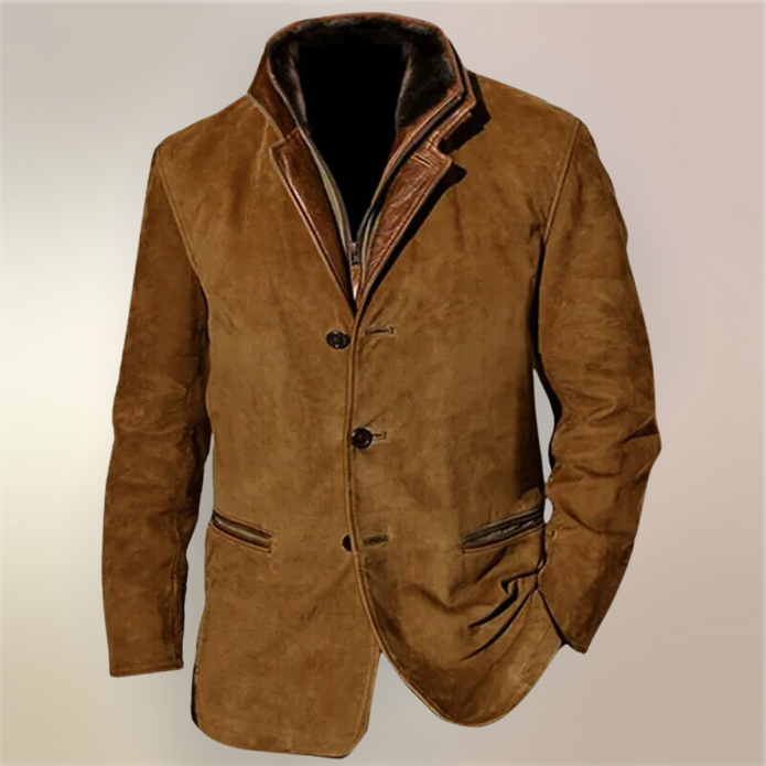FLORIS | Męska Kurtka w Stylu Retro z Guzikowym Zapięciem Jacket Warschau Fashion