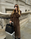 Zamszowa zimowa trencz dla kobiet Trench coat Warschau Fashion