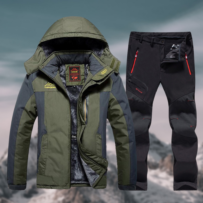 VELO | Męska Wodoodporna Odzież Zimowa Men's Jackets Warschau Fashion Zielony wojskowy M