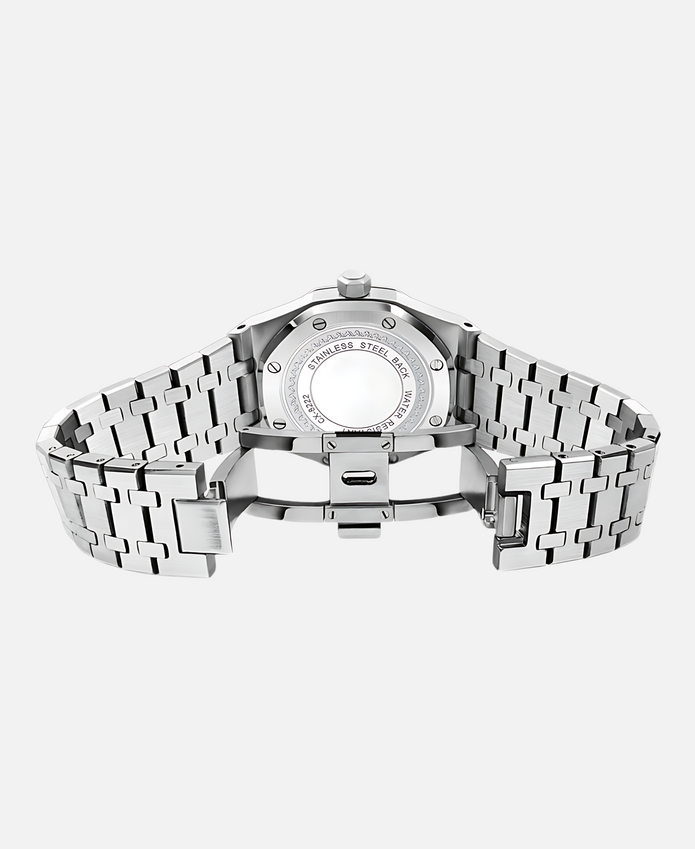 Elegancki męski zegarek 41mm z stalową kopertą