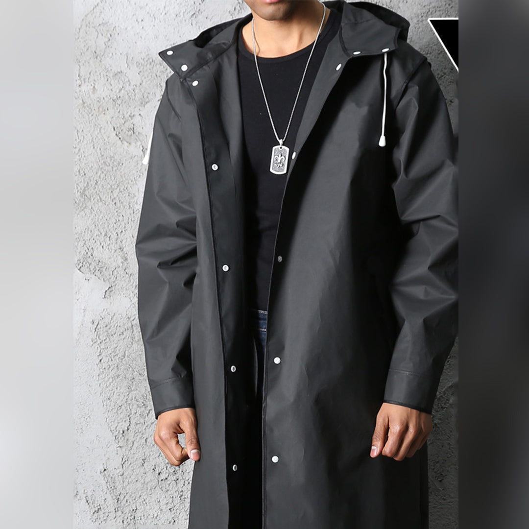 FINN - Unisex Lekki Płaszcz Przeciwdeszczowy, Doskonały na Wiosnę i Lato Fashion Men Jacket Raincoat Fall Warschau Fashion