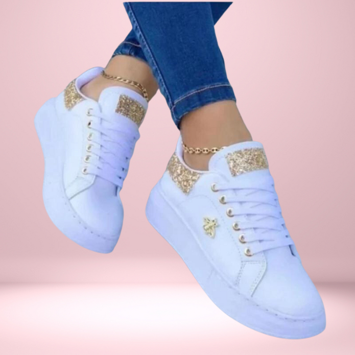 Błyszczące sneakersy dla kobiet