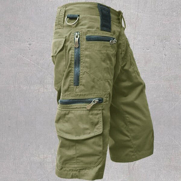 Raj | Męskie Spodenki Cargo Men Shorts Warschau Fashion Zielony S