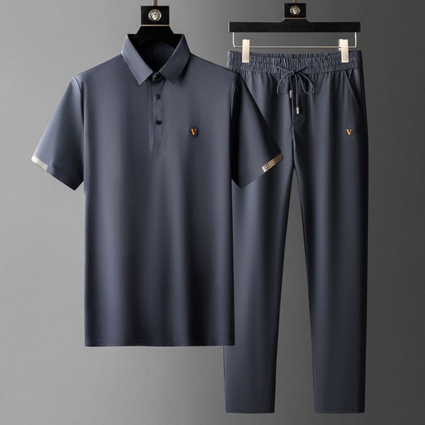 Elegancki garnitur biznesowy męski wysokiej jakości Men Sets Warschau Fashion Niebieski S