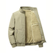 HOWARD - Komfortowa Zimowa Kurtka dla Mężczyzn Fashion Men Jacket Bomber Winter Warschau Fashion Khaki XXS
