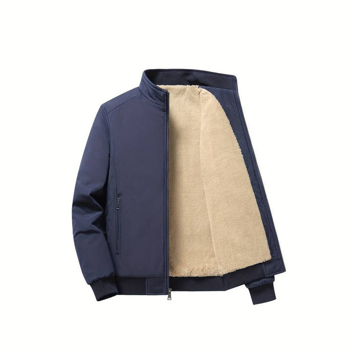 HOWARD - Komfortowa Zimowa Kurtka dla Mężczyzn Fashion Men Jacket Bomber Winter Warschau Fashion Granatowy XXS
