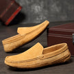 Stylowe męskie loafersy z naturalnej zamszowej skóry