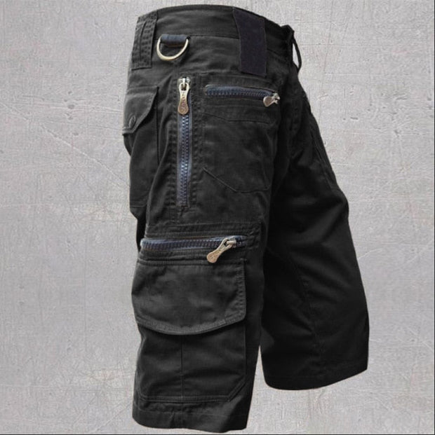 Raj | Męskie Spodenki Cargo Men Shorts Warschau Fashion Czarny S
