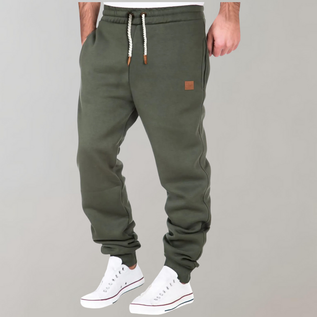 Hoder - Spodnie dresowe męskie Men Winter Pants Warschau Fashion Zielony S