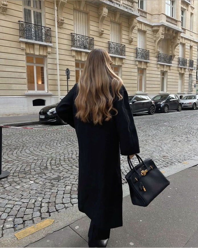 Stylowy Długi Płaszcz Wełniany | Saphira Trench Coat Women Warschau Fashion