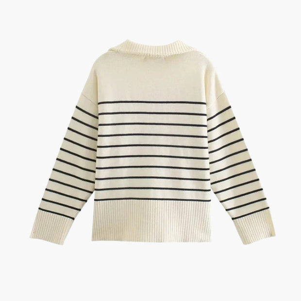 Stylowy Dzianinowy Sweter
