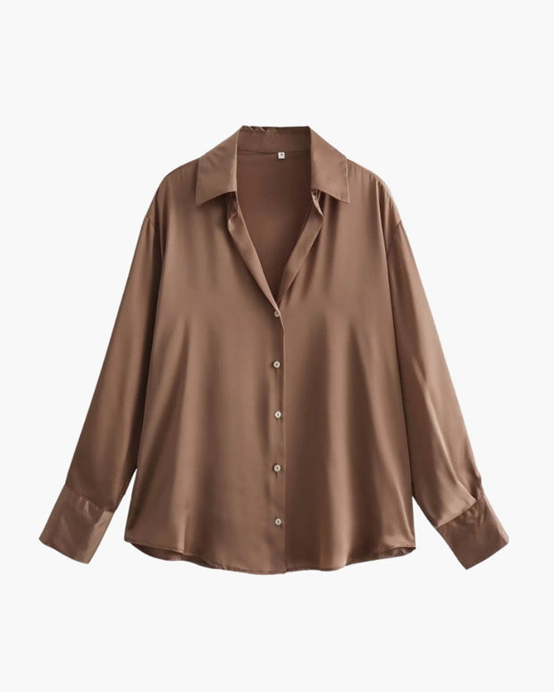 Elegancka Klasyczna Koszula Warschau Fashion Kolor Piaskowy XS
