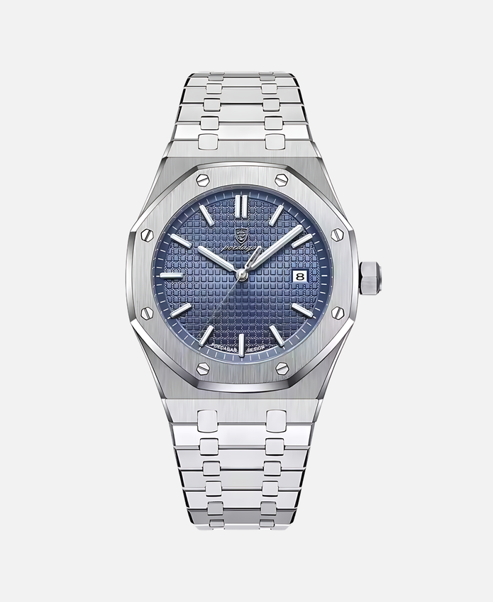 Elegancki męski zegarek 41mm z stalową kopertą