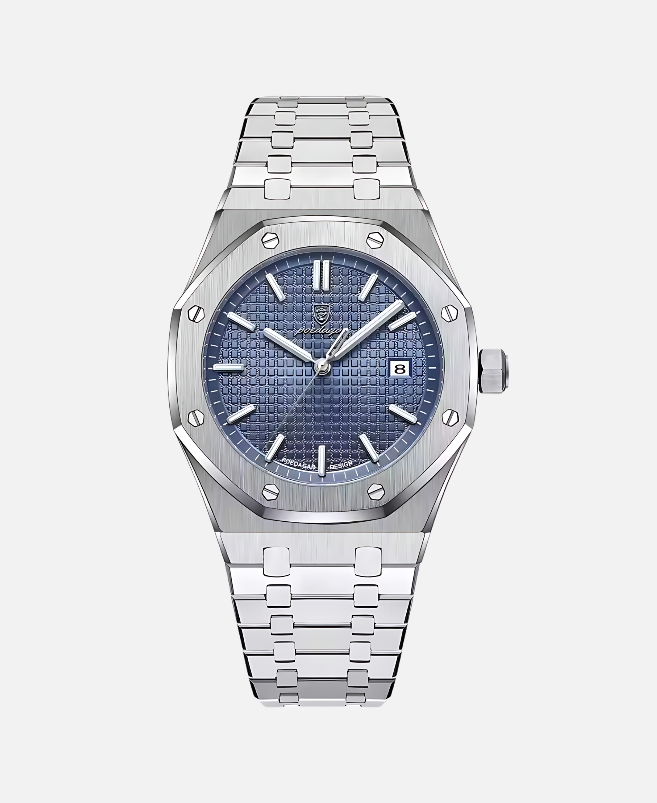 Elegancki męski zegarek 41mm z stalową kopertą