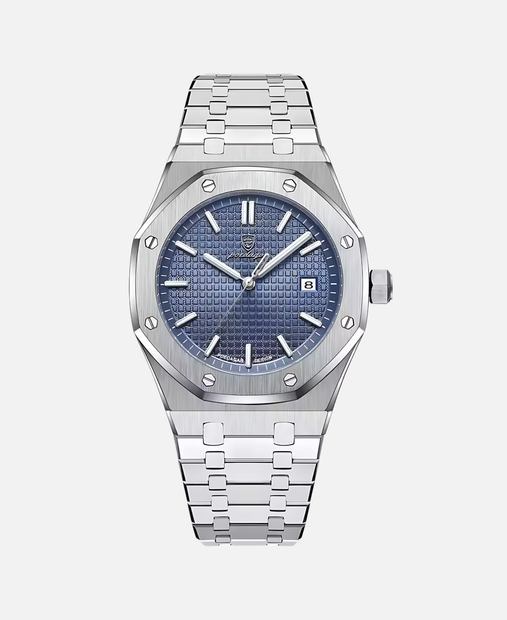 Elegancki męski zegarek 41mm z stalową kopertą