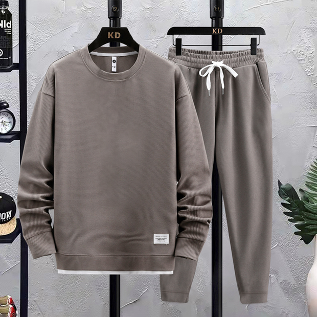 JORDAN - Męski zestaw dresowy RunFlex Men Winter Set Warschau Fashion Szary M