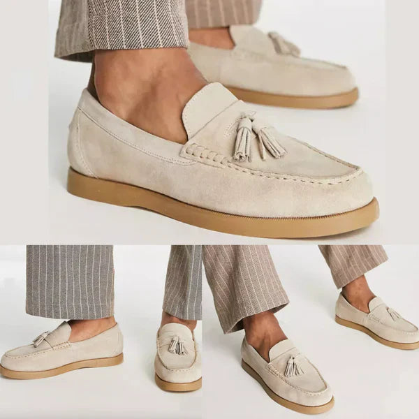 Eleganckie i wygodne męskie loafersy z zamszu w klasycznym stylu
