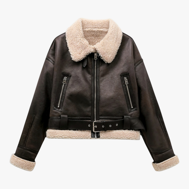 Kurtka Zimowa Damska Vintage Ciepła Kurtki i płaszcze damskie Warschau Fashion