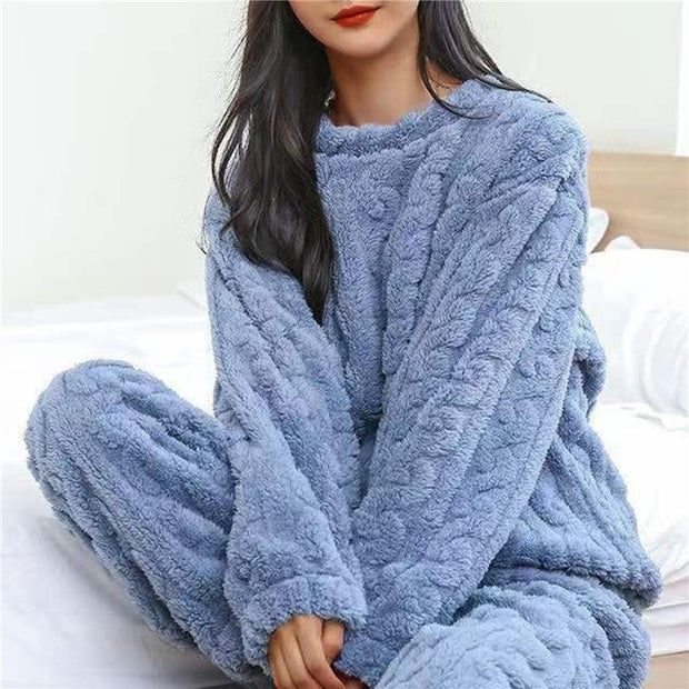 Komfortowy zestaw piżamowy dla kobiet Women Set Warschau Fashion Niebieski Rozmiar uniwersalny