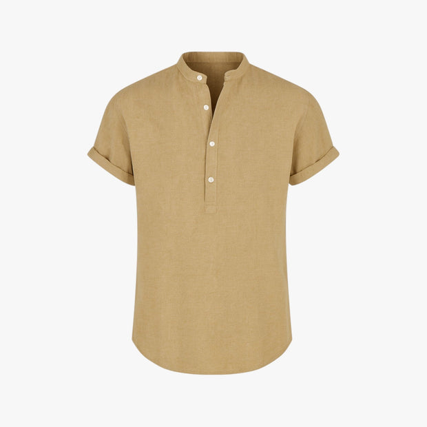 Albert | Męska Lniana Koszula Casual Elegancka Koszule casualowe Warschau Fashion Fango S