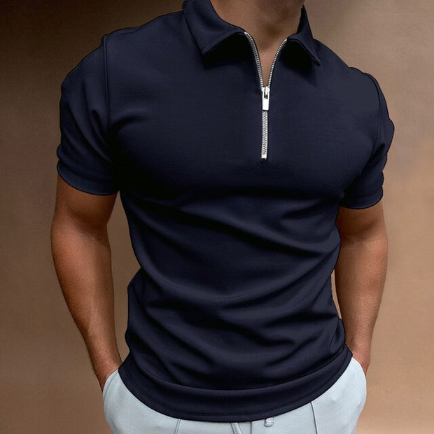 Ralph Polo | Swobodny Męski Polów "CasuZip" Heren T-shirts & polo's | modern Warschau Fashion Marynarka S