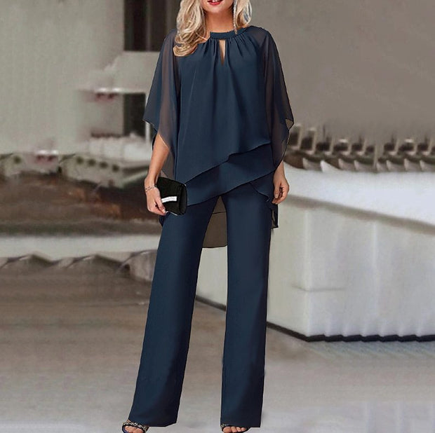 Stylowy komplet dla kobiet Women Set Warschau Fashion Granatowy S