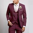 Slim Fit Męski Garnitur Weselny 3-częściowy | Formalny