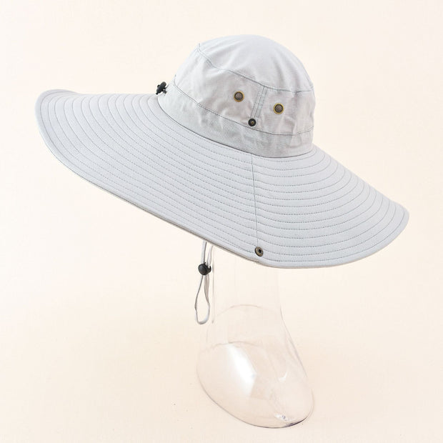 Damski kapelusz przeciwsłoneczny UV z szerokim rondem i regulowanym paskiem WW https://detail.1688.com/offer/648745293040.html Warschau Fashion