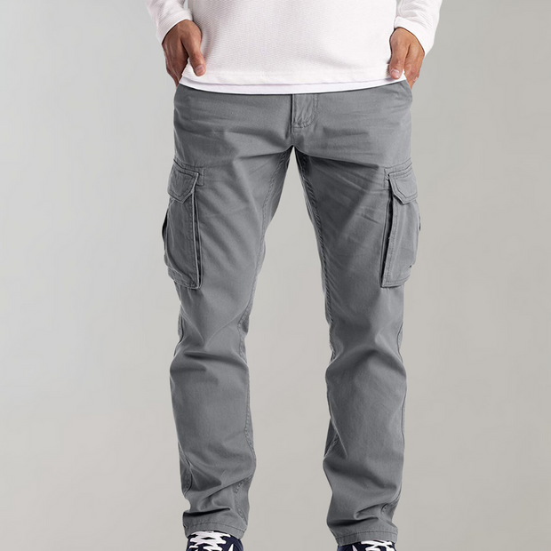 Odger - Spodnie typu Cargo dla mężczyzn Men Summer Pants Warschau Fashion Jasnoszary S