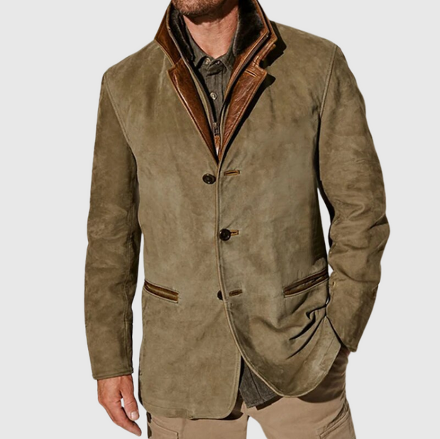 FLORIS | Męska Kurtka w Stylu Retro z Guzikowym Zapięciem Jacket Warschau Fashion