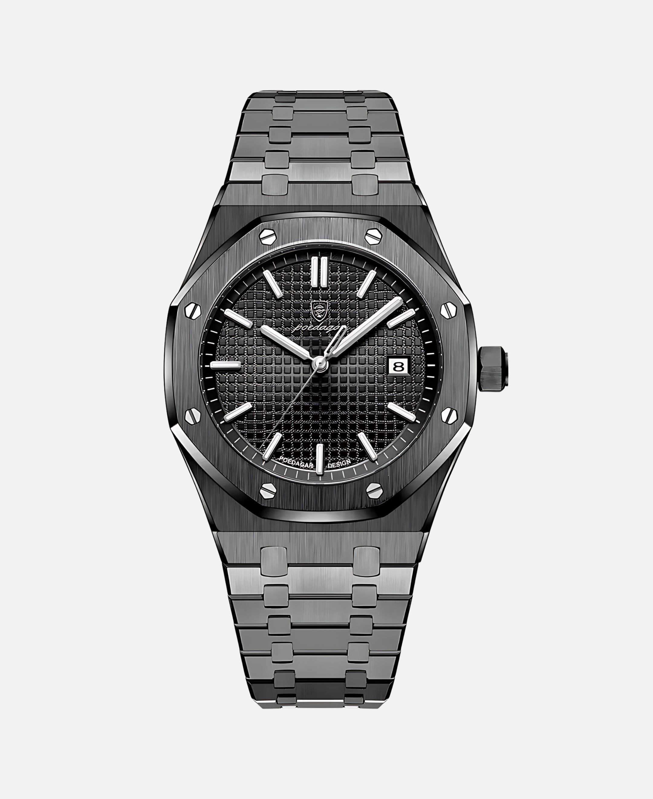 Elegancki męski zegarek 41mm z stalową kopertą