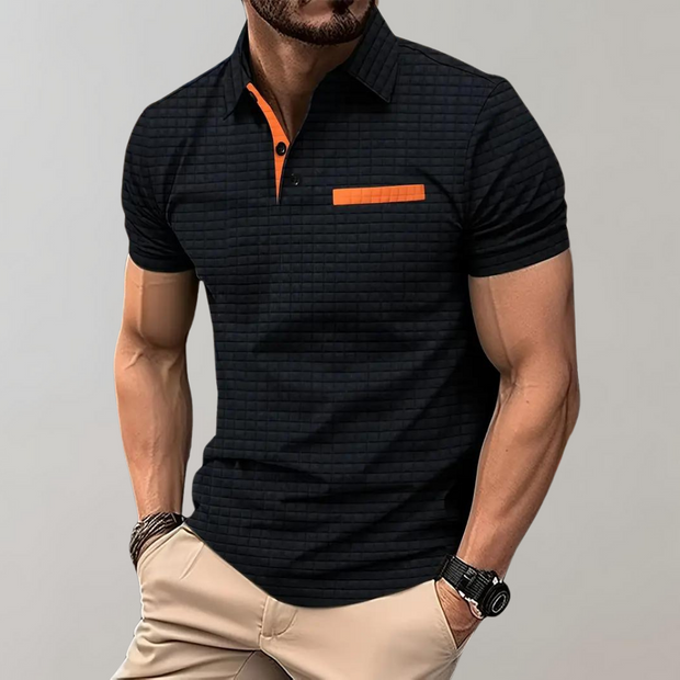Pieter - Koszulka Polo dla Mężczyzn Men Summer T-Shirt Warschau Fashion Czarny S