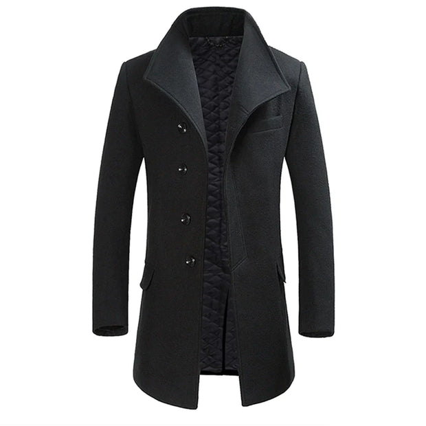 FABRIGAS - Wiosenna Kurtka Men Coat Overcoat Fall Warschau Fashion Czarny XS