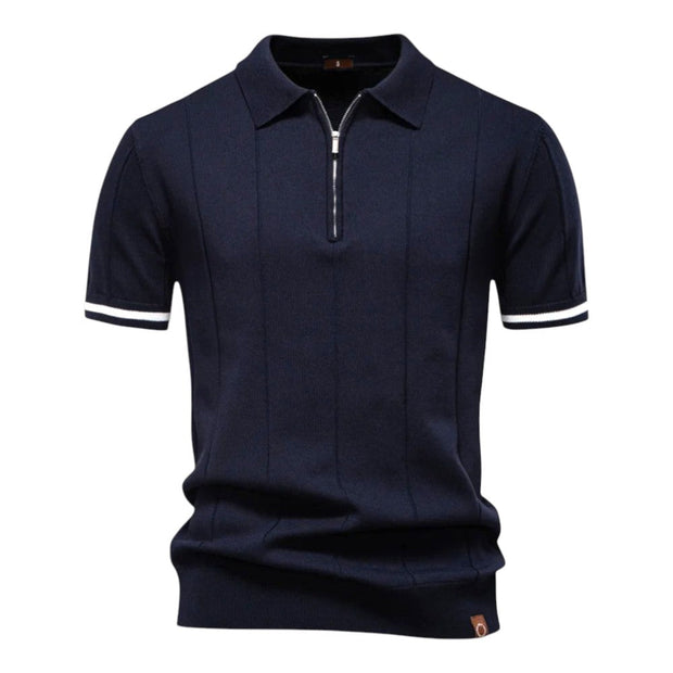 "Klasyczna męska koszulka polo" can be rewritten as "Męska koszulka polo w klasycznym stylu". Men Polo Shirts Warschau Fashion Granatowy S