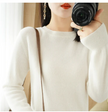 Agneser | Damski sweter z okrągłym dekoltem na zimę Women Sweaters Warschau Fashion Biały M