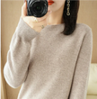 Agneser | Damski sweter z okrągłym dekoltem na zimę Women Sweaters Warschau Fashion Camel M