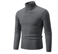 Agnesat | Męski golfowy sweter na zimę Men Sweaters Warschau Fashion Ciemnoszary S