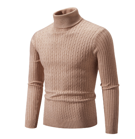 Agnesat | Męski golfowy sweter na zimę Men Sweaters Warschau Fashion Beżowy S