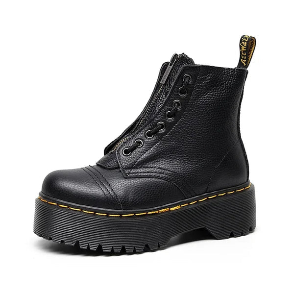 Modne Skórzane Buty dla Kobiet - Eleganckie, Wygodne & Ponadczasowe Warschau Fashion Czarny 36