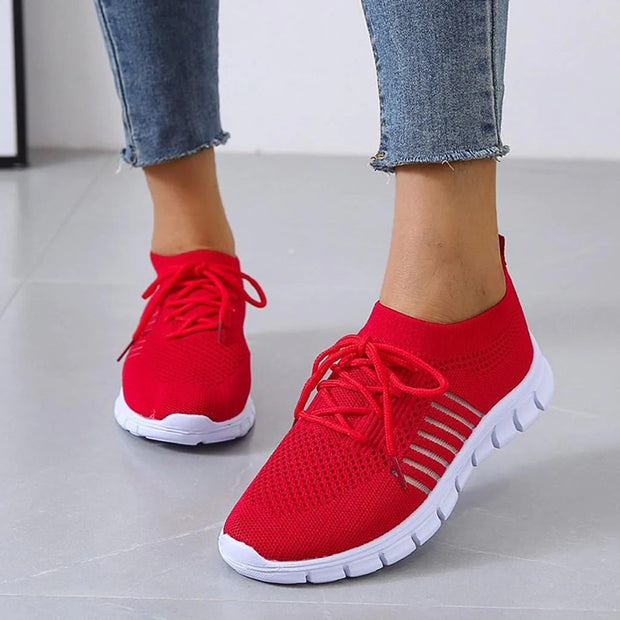 ALZBETA - Przewiewne i modne letnie obuwie Women Sneakers Athletic All-year Warschau Fashion Czerwony 34