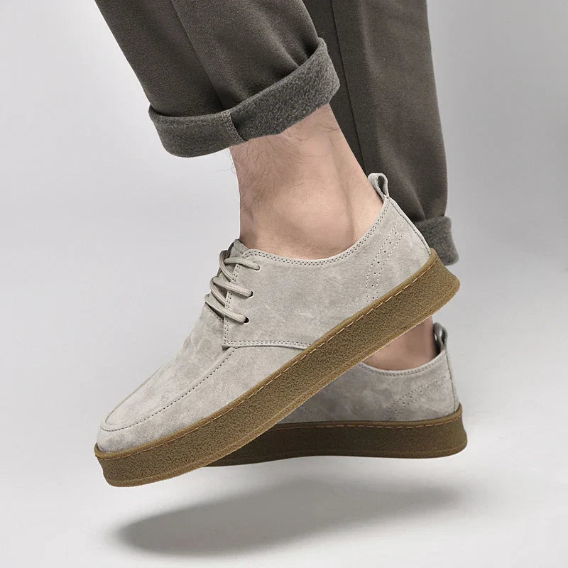 Eleganckie męskie sneakersy z wysokiej jakości zamszu