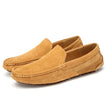 Stylowe męskie loafersy z naturalnej zamszowej skóry