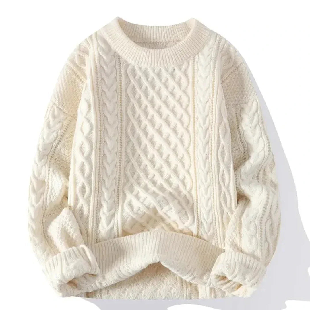 Abdal | Męski Sweter Świąteczny na Ciepłe Dni | 2025 Christmas Warschau Fashion Beżowy S