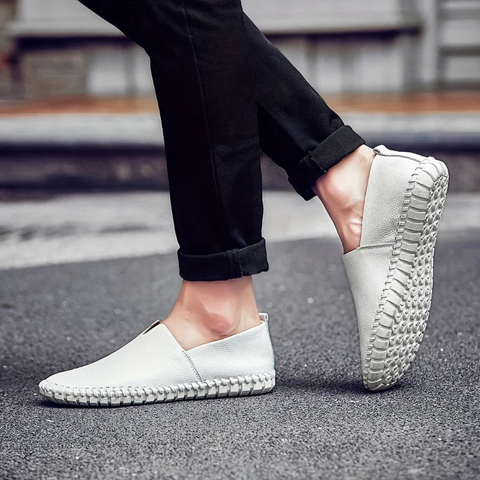 Matt - Stylowe męskie loafersy z naturalnej skóry