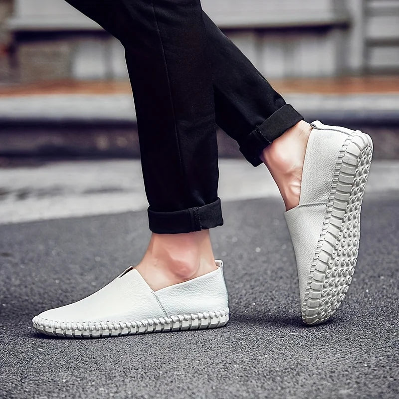 Matt - Stylowe męskie loafersy z naturalnej skóry