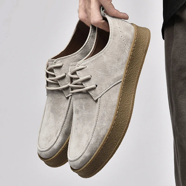 Eleganckie męskie sneakersy z wysokiej jakości zamszu