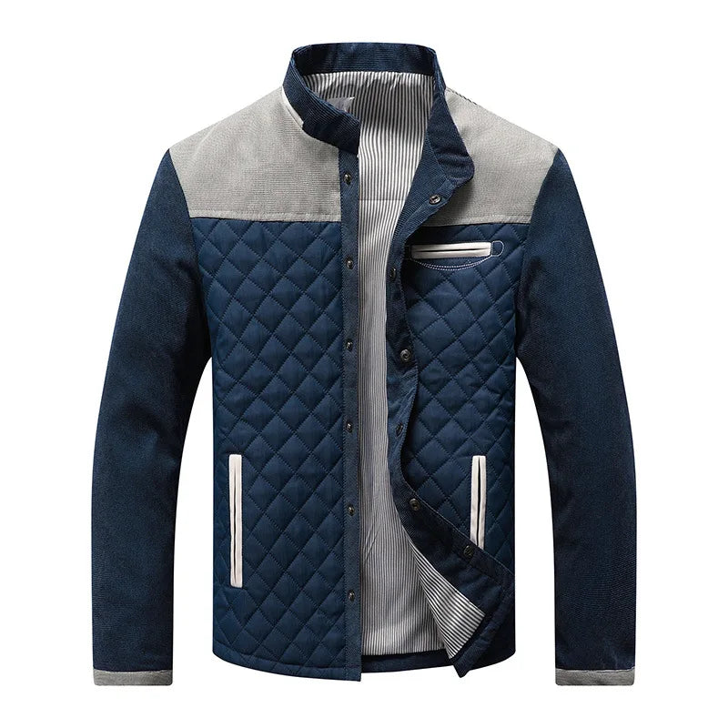 ZAVINO - Męska Kurtka na Jesień Sport Jackets Warschau Fashion Szary XS